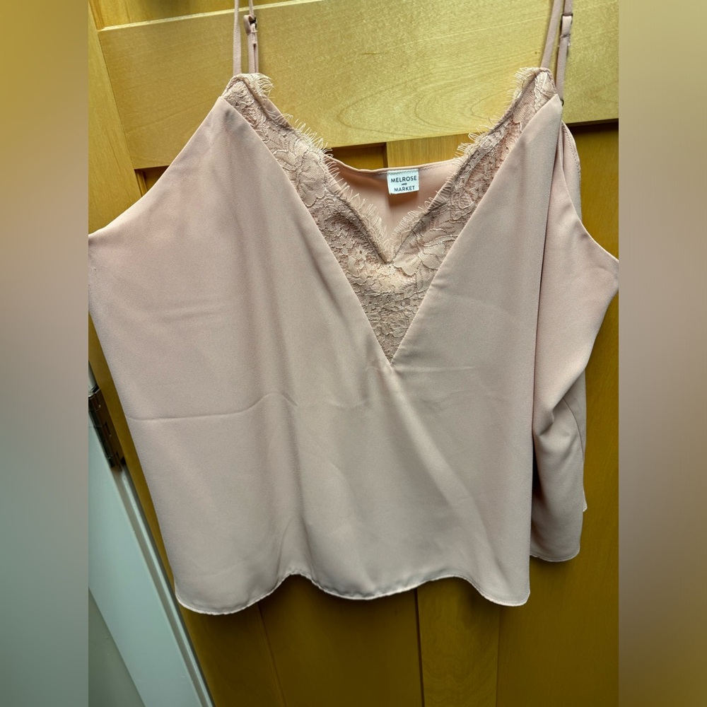 Melrose and Market Lace trim lined Camisole XL
